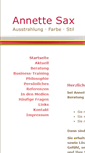 Mobile Screenshot of annettesax.de